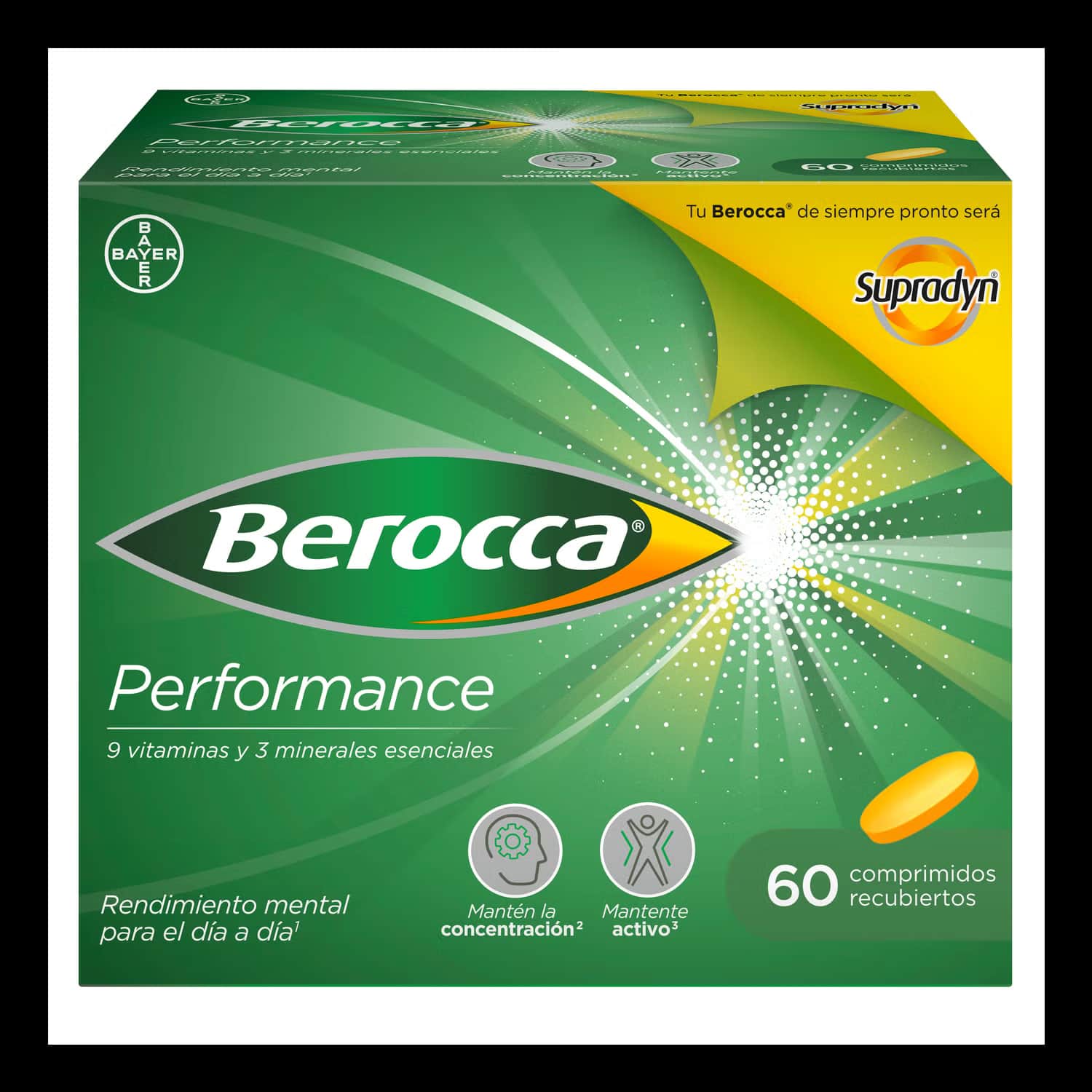 Berocca Performance Vitaminas y Rendimiento 60comp
