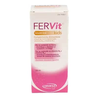 Fervit Kids Sol Oral 120 ml | Hierro y Vitaminas