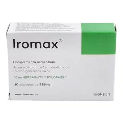Iromax 30 Cápsulas - Suplemento Hierro Energía