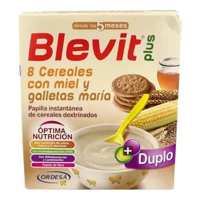 Blevit Plus Duplo 8 Cereales Miel Galleta - Papilla 600g
