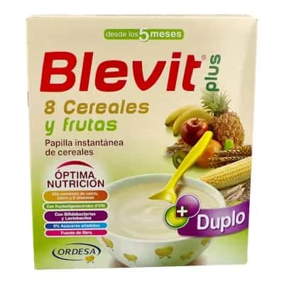 Blevit Plus Duplo 8 Cereales Frutas - Papilla 600g