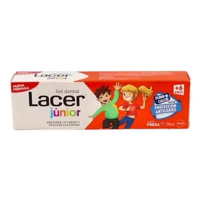 Lacer Gel Junior Fresa - Dentífrico con Flúor Niños