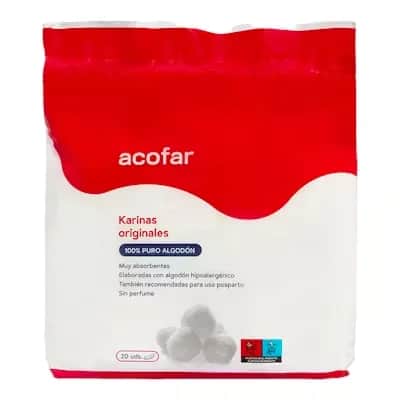 Compresas Karina Algodón 20 ud - Protección Diaria