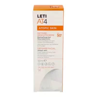 Leti At4 Defense SPF50 Facial | Crema Facial Atópica