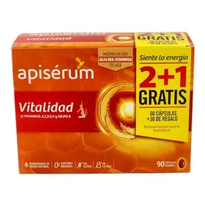 Apiserum Vit Caps Pack 3 Meses - Jalea Real
