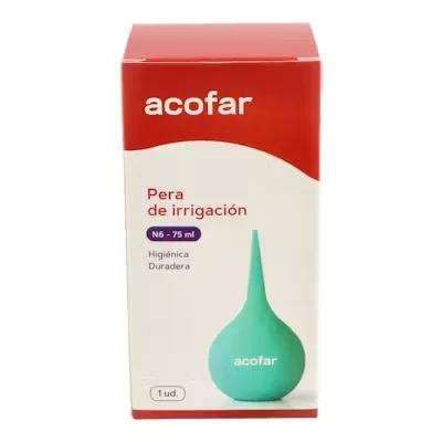 Pera Irrigación Acofar Goma N/6 74ml