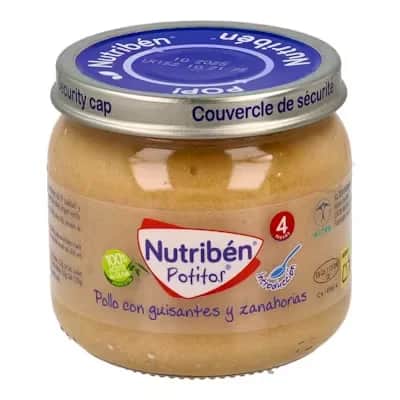 Nutriben Potito Pollo Guisantes - Alimento +4 meses