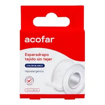 Acofar Esparadrapo TNT Blanco 5x1,25 cm