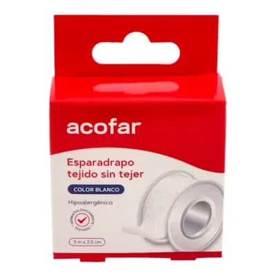 Acofar Esparadrapo TNT Blanco 5x2,5 cm