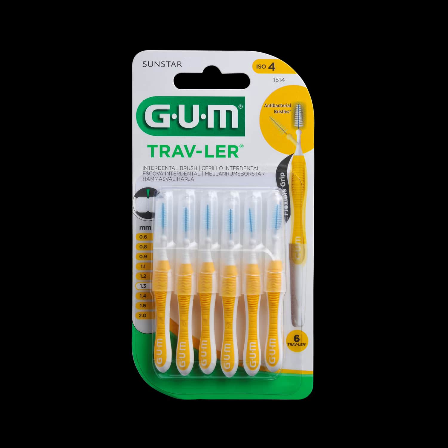 GUM Trav-Ler Cepillo Interdental 1.3mm 6uds