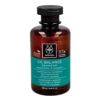 Champú Apivita Menta Propóleo | Cabello Graso