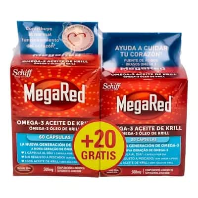 Megared 60+20 Cápsulas - Omega-3 Krill