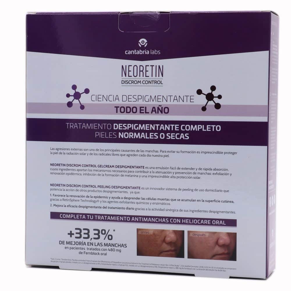 Neoretin Discrom Control GelCream SPF50 40ml + Peeling Despigmentante Pack