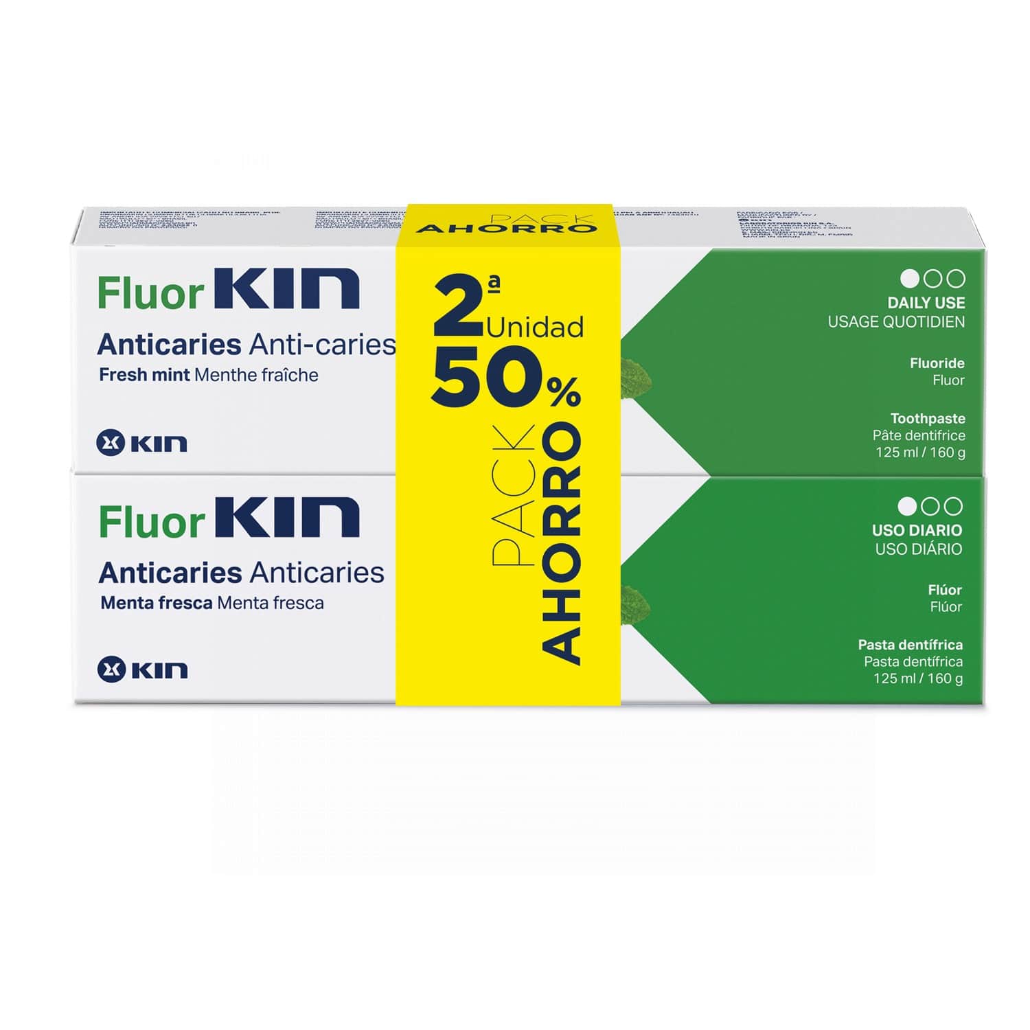 Fluorkin Anticaries Pasta Dentífrica Menta Duplo 125ml