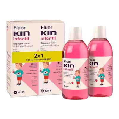 Fluorkin Infantil 500ml Pack 2x1 - Prevención Caries