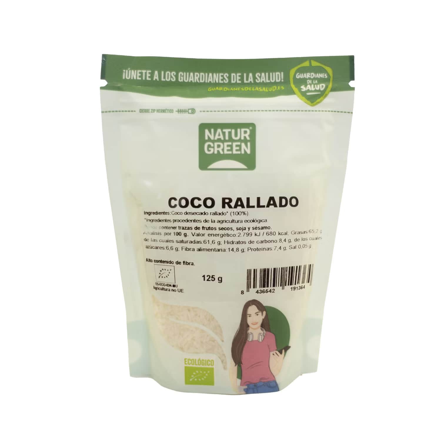 Naturgreen coco ecológico rallado 125g