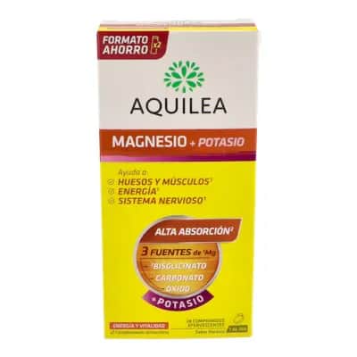 Aquilea Magnesio+ Potasio Duplo 28 Comp | Energía