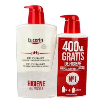 Eucerin Gel Baño pH5 1L+400ml - Piel Sensible