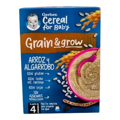 Gerber Papilla Arroz Algarrobo 250g | Para bebés