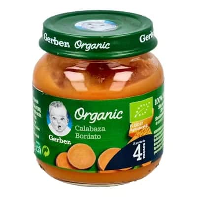 Gerber Tarrito Calabaza Boniato - Potito Orgánico Dulce