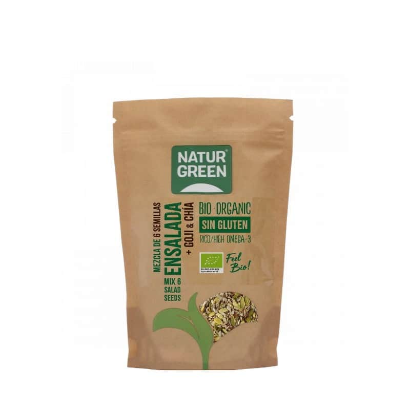 NaturGreen Mezcla 6 Semillas Ensalada Goji y Chía Bio 225gr