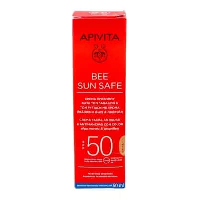 Apivita Crema Antiedad Antimanchas SPF50 - Color