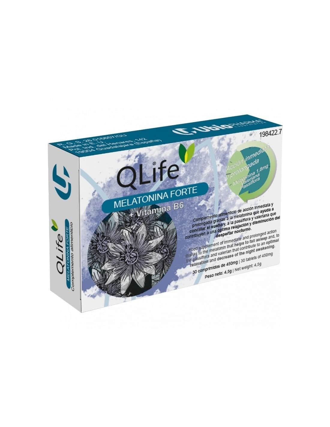 QLife Melatonina Forte 30 Comprimidos