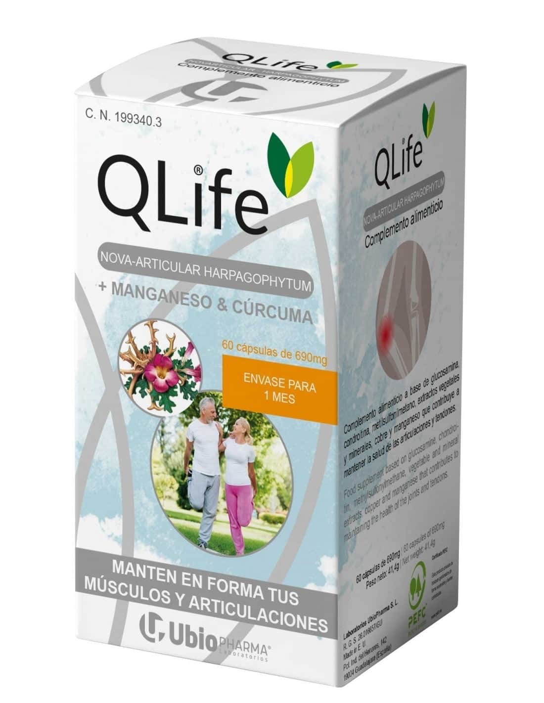 QLife Nova Articular Harpagophytum 60 Cápsulas