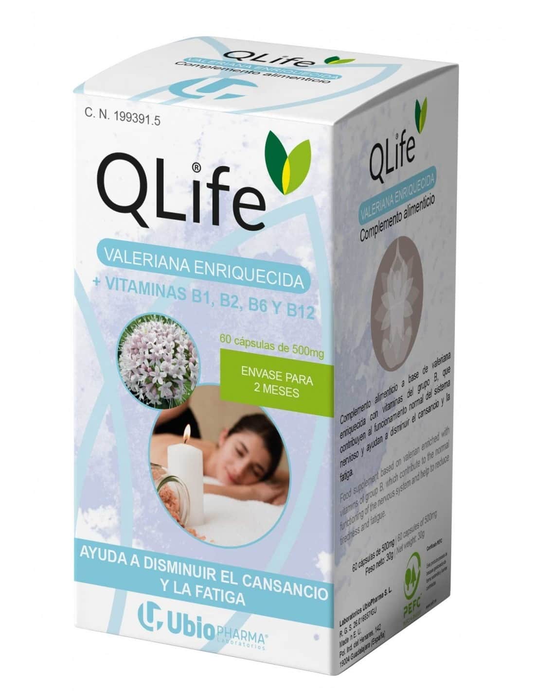 QLife Valeriana Enriquecida 60 Cápsulas