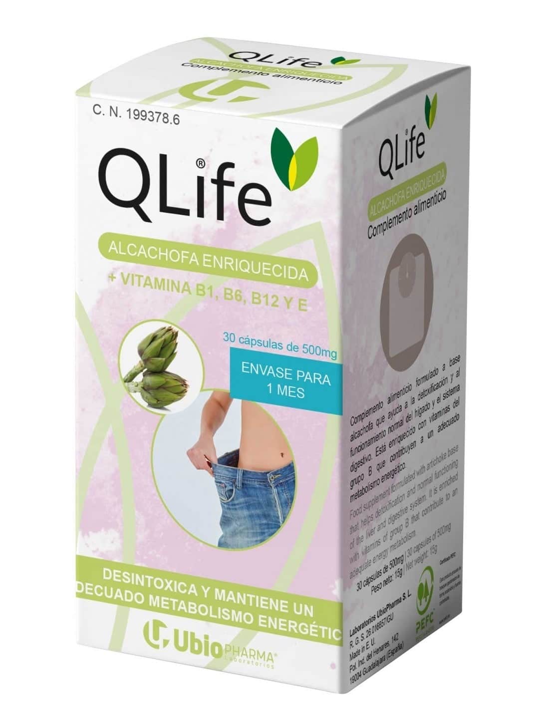 QLife Alcachofa Enriquecida 30 Cápsulas