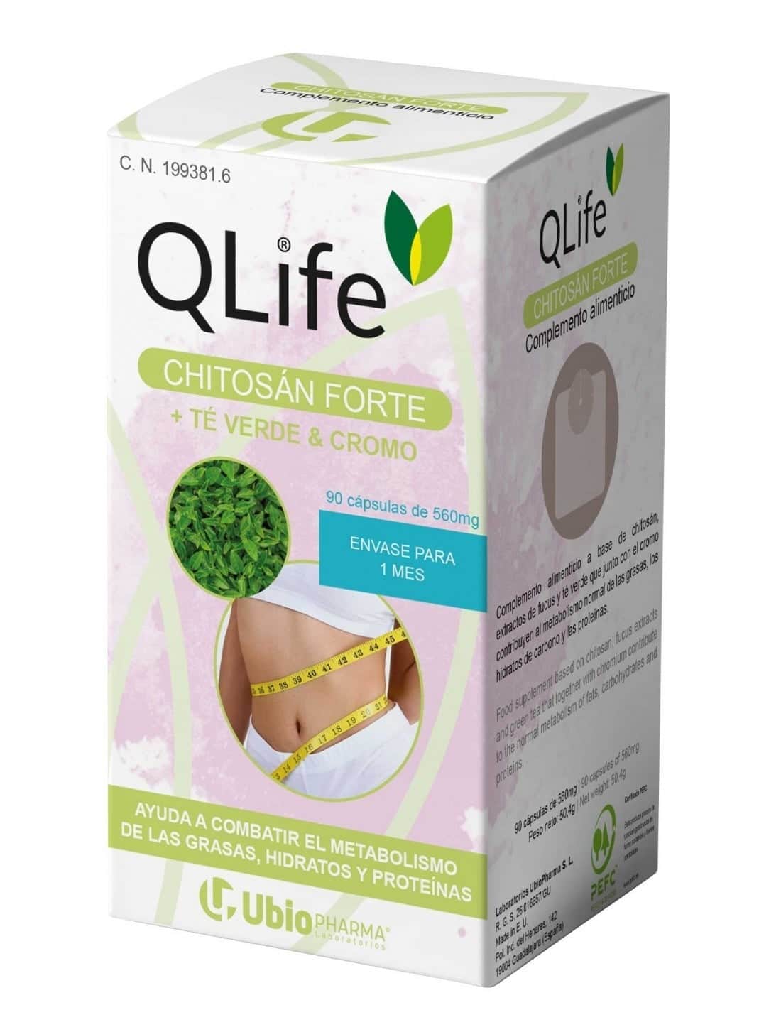 QLife Chitosan Forte 90 Cápsulas