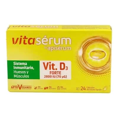 Vitaserum Vit D Forte 24 Caps - Vitamina D Inmunidad