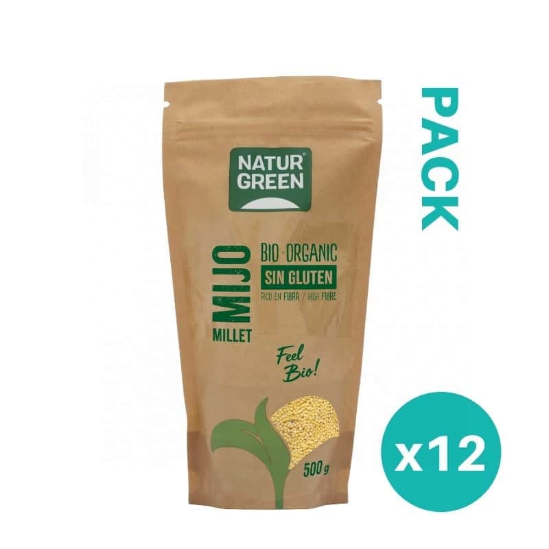 NaturGreen Pack 12x Mijo Ecológico 500gr
