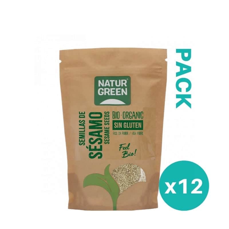 NaturGreen Pack 12x Lino Marrón Ecológico Molido 225g