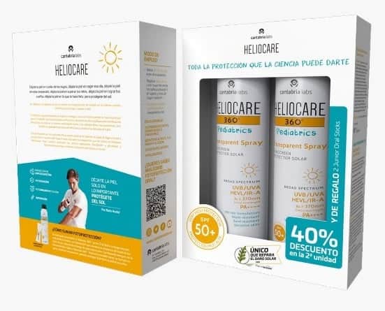 Heliocare 360 Pediatrics Transparent Spray Duplo 2 x 200ml