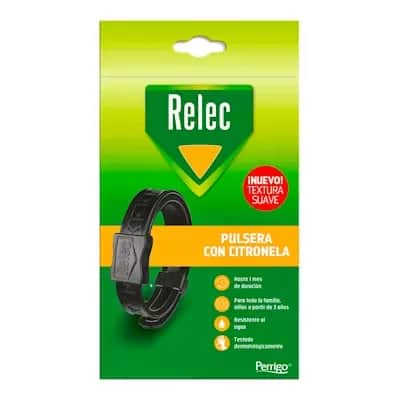 Relec Pulsera Familia Negra - Repelente Insectos