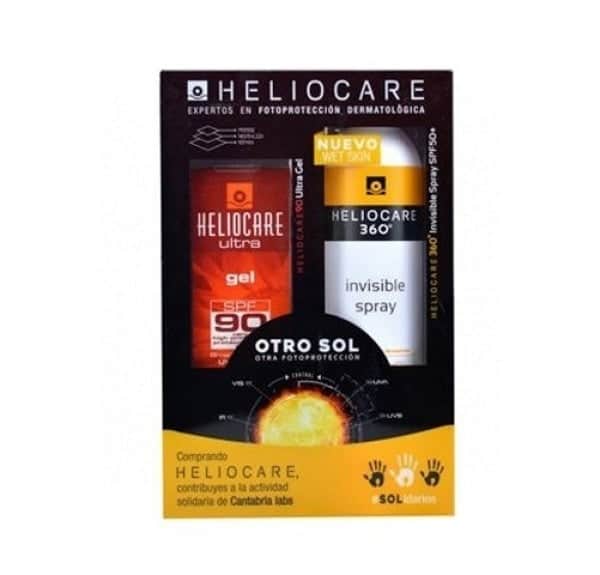 Heliocare Pack 90 Ultra Gel SPF-90 50ml + Invisible Spray SPF-50+ 200ml