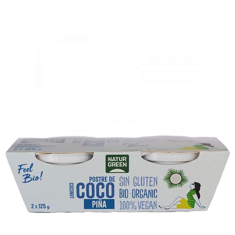 Naturgreen Postre Ecológico De Coco Y Piña 2x125g