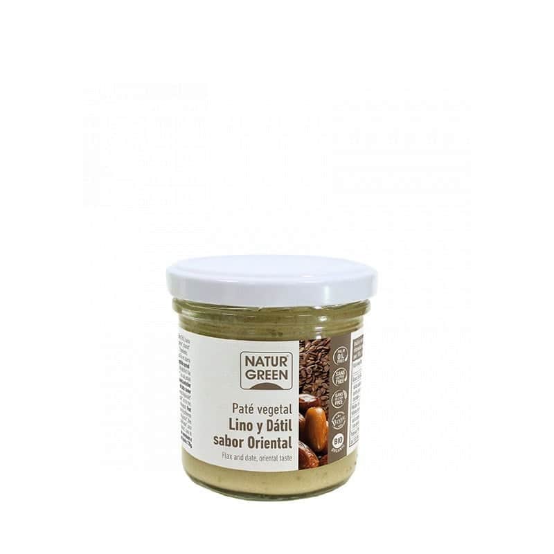 NaturGreen Paté de Lino y Dátil sabor Oriental Bio 130gr