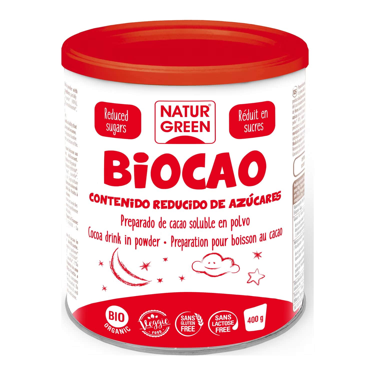 NaturGreen Biocao Contenido Reducido De Azúcares Bio 400g