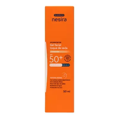Acof Nesira Gel Facial Seda SPF50+ - Protección Solar