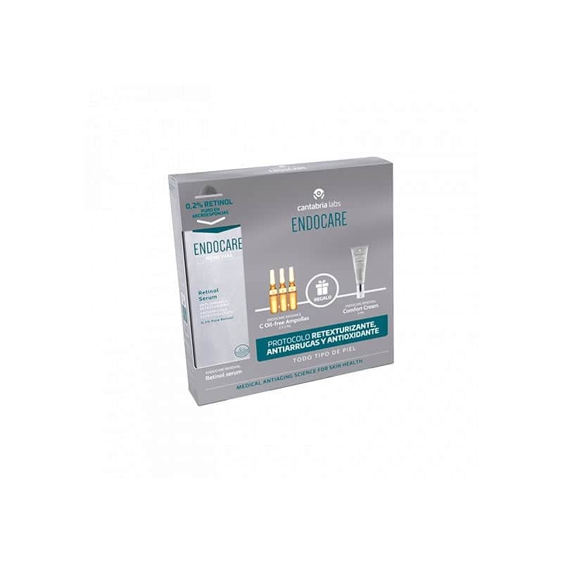 Endocare Pack Protocolo Retexturizante, Antiarrugas y Antioxidante