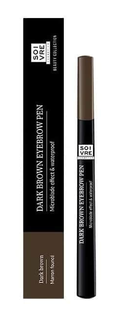 Soivre Lápiz de Cejas Marrón Oscuro 1,1ml