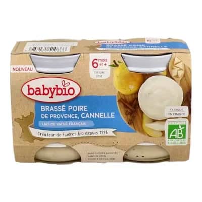 Babybio Yogur Pera Canela | Calcio Bebé