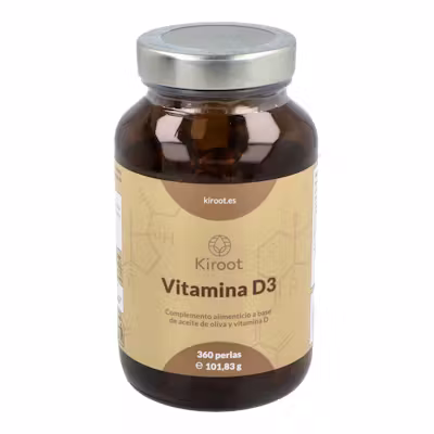 Kiroot Vitamina D3 360 Perlas - Huesos e Inmunidad