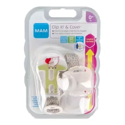 Broche MAM Clip It - Sujeta Chupete Verde