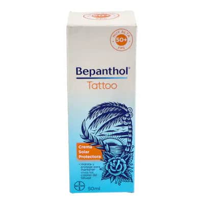 Bepanthol Tattoo Crema Solar SPF 50 - Protección