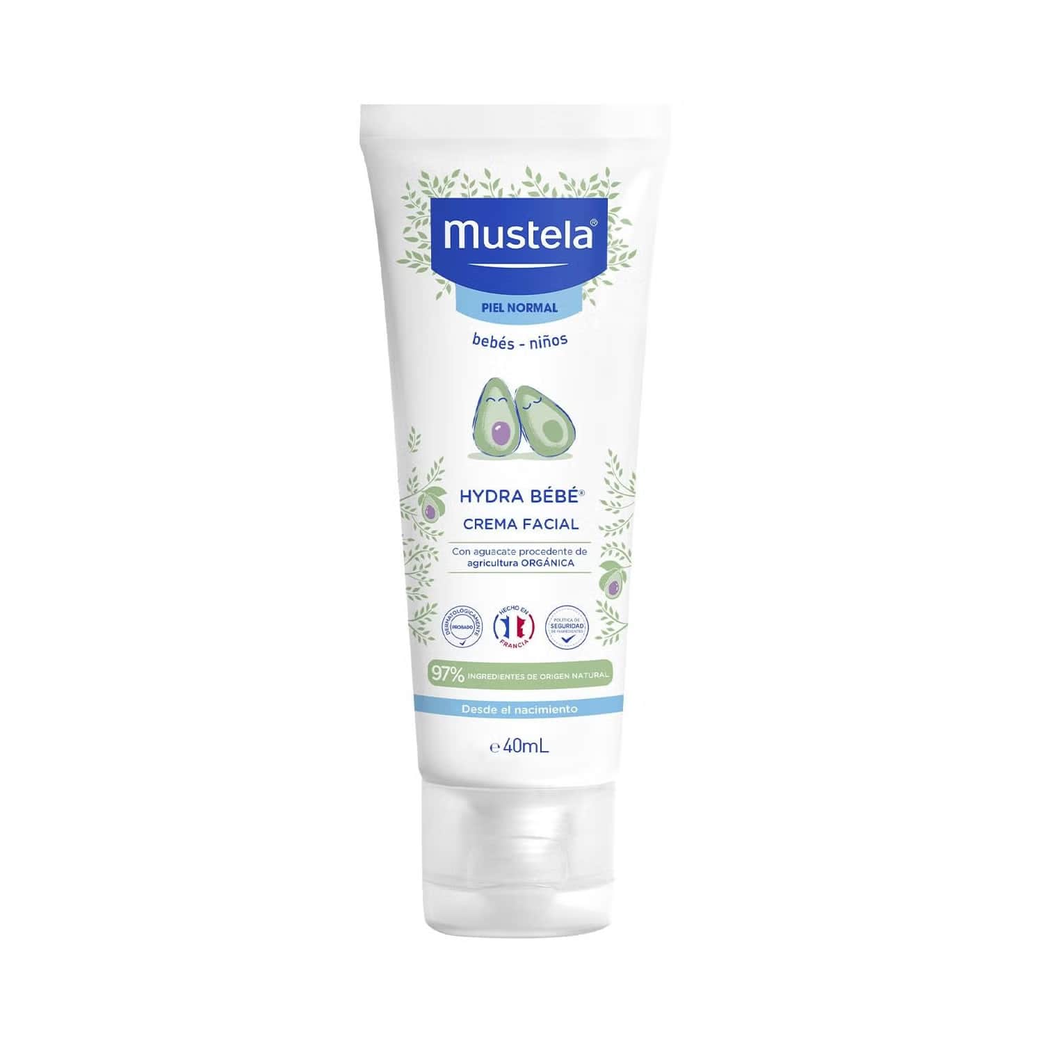 Mustela Hydra Bebé Crema Facial con Aguacate BIO 40ml