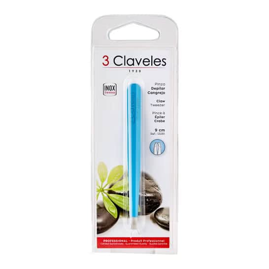 3 Claveles Pinzas Depilar Innox Colores 1ud