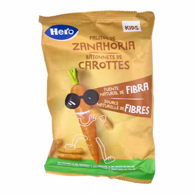 Hero Snack Palitos Zanahoria 30G | Verdura Crujiente